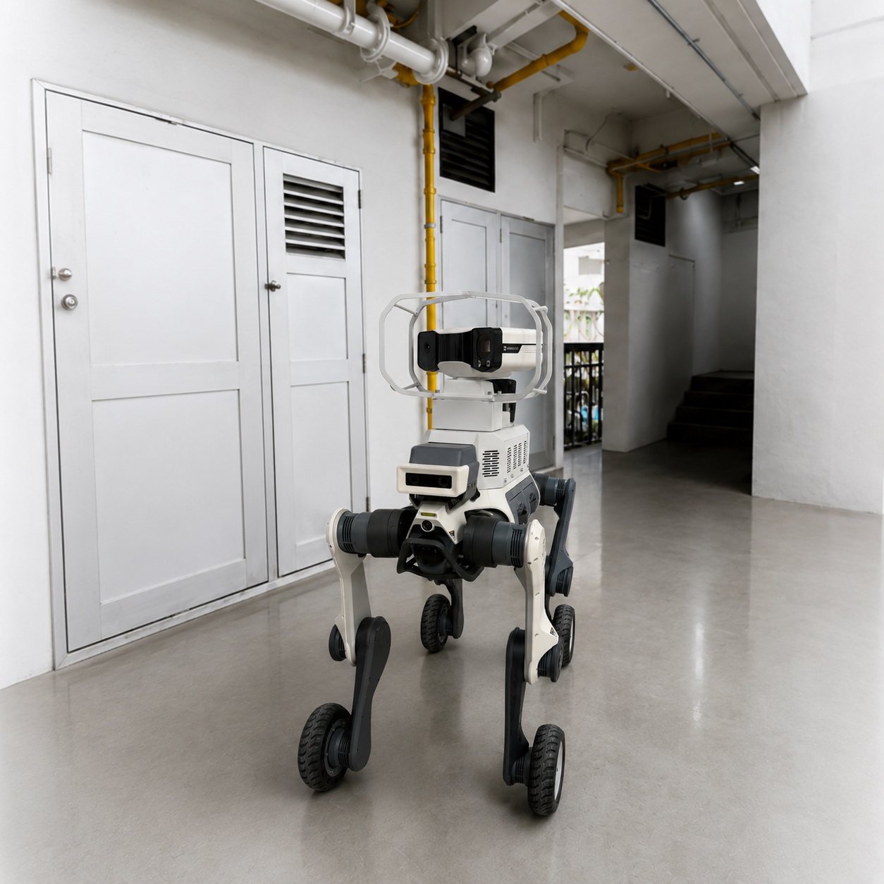 Robot performing gas leak detection