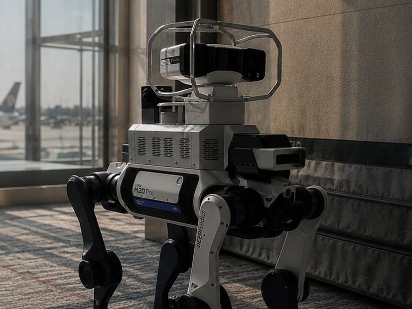 M20 Pro quadruped robot with modular payloads