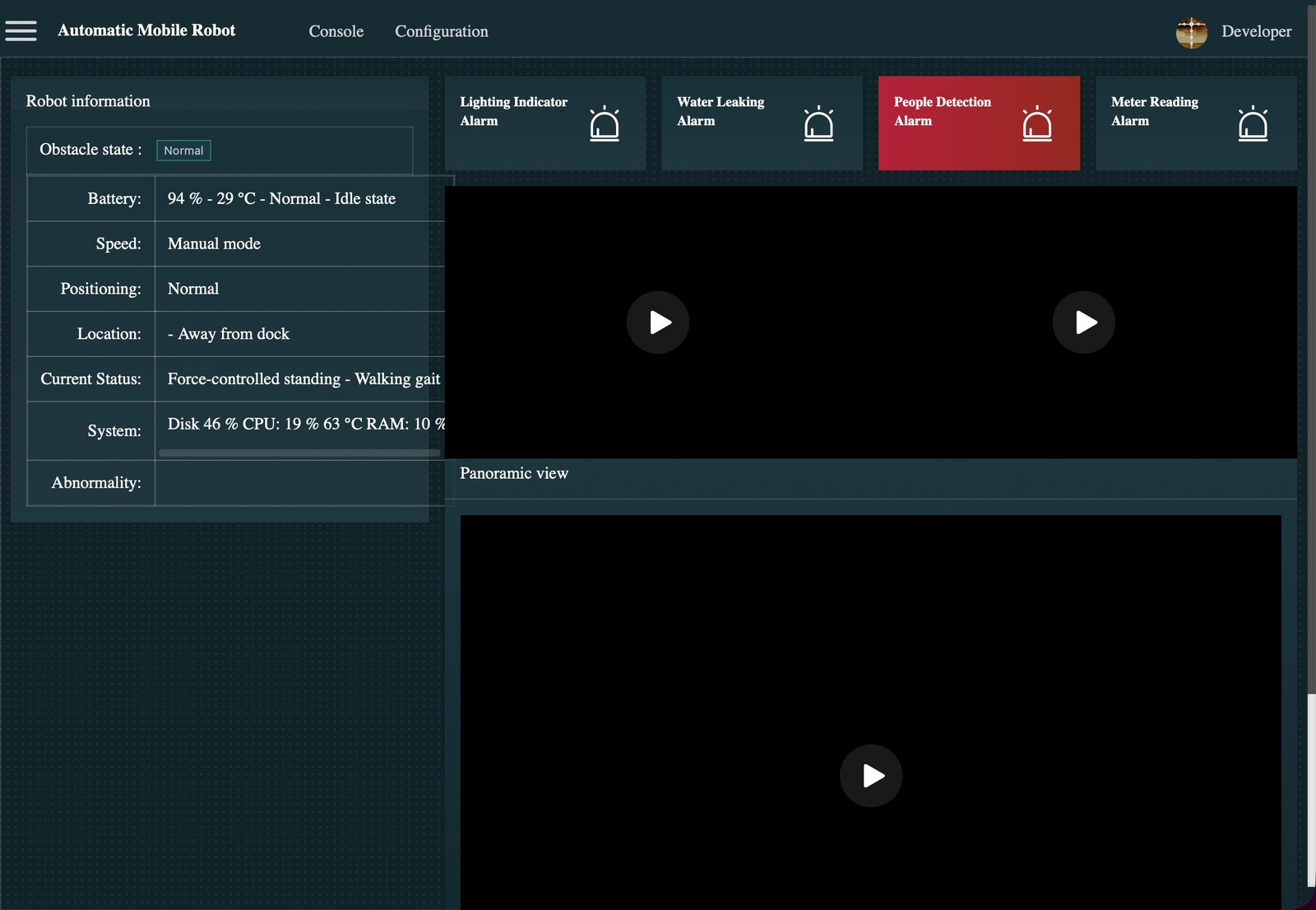 Video analytics — object detection and tracking interface